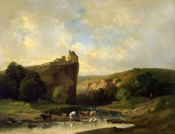 Paysage du sud à l'ancienne oeuvre de Daniel Trammer